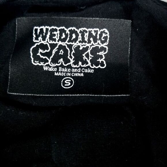 Wedding Cake T-shir Mens Small Black Short sleeve Graphic - Picture 8 of 10
